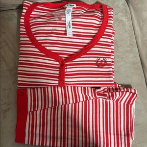 PINK Victoria’s Secret THERMAL BOXY CARDIGAN & Thermal Boxer Brief size S/P